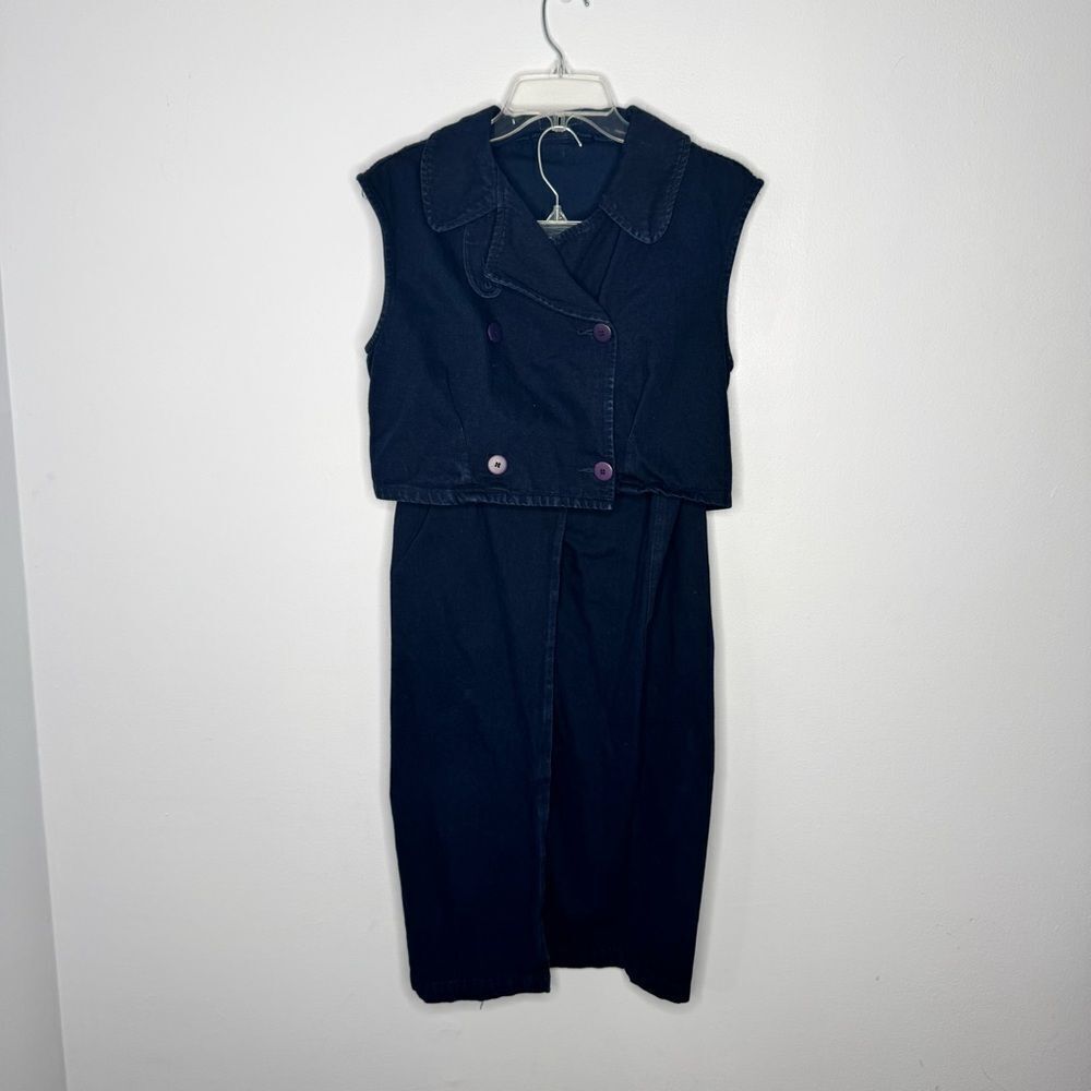 Vintage Sostanza denim set top size small and bottom size 8